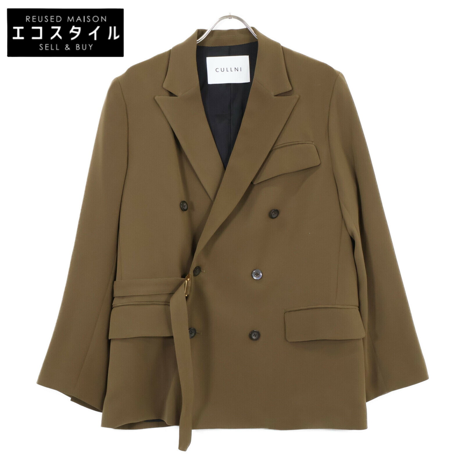 CULLNI クルニ 22AW 22-AW-027 ブラウン ダブルサテンタイロッケンジャケット ジャケット 1 ブラウン メンズ 【中古】