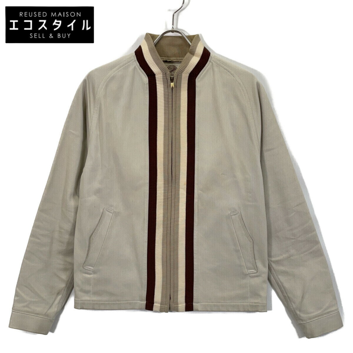 Rakuten - G&F Co. ジーアンドエフ 【23AW】ピケリブ ジャケット ジャケット 38 アイボリー メンズ 【中古】