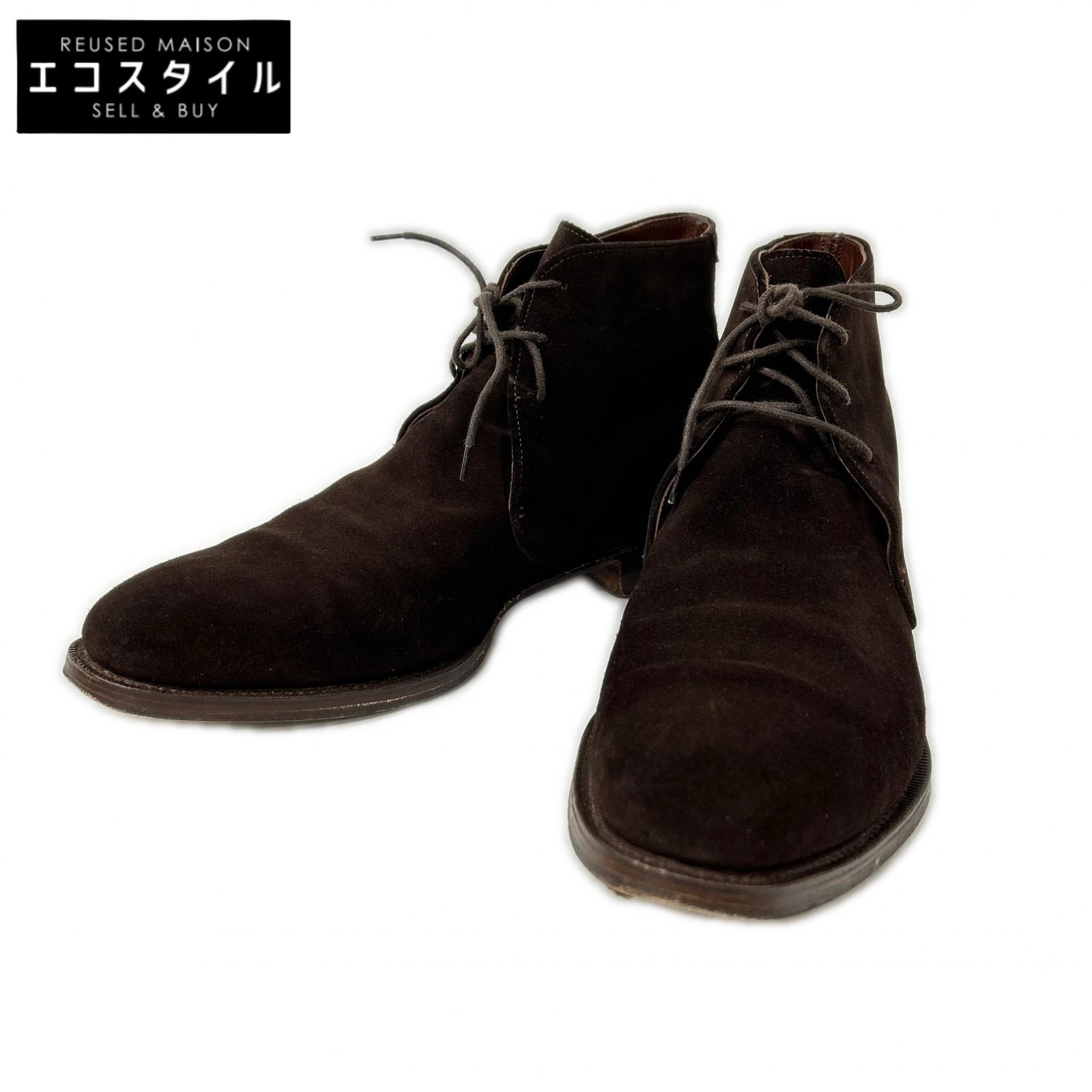 【eco】 【cacgahbb】CHEANEY / チーニー R276 ポニースエード チャッカブーツ シューズ 商品詳細 商品番号2877100000056539 ブランドチーニー タイプR276 ポニースエード チャッカブーツ カラーダークブラウン 素材スエード サイズ 表記サイズ：8 1/2US靴サイズ：約8.5JP靴サイズ：約27.5cmアウトソール：31.5cmくつ幅：11cm (若干の誤差はご了承下さい。) 付属品付属箱 コンディション コンディションB 外側ランクB内側ランクB 通常使用に伴う若干の使用感のあるお品物でございます。左足のつま先ソールに減りがございます。 ≫ 状態ランクについての詳細はこちら 関連商品 #シューズ#ダークブラウン#メンズ#コンディションB#スエード チーニーの他のアイテムを見る