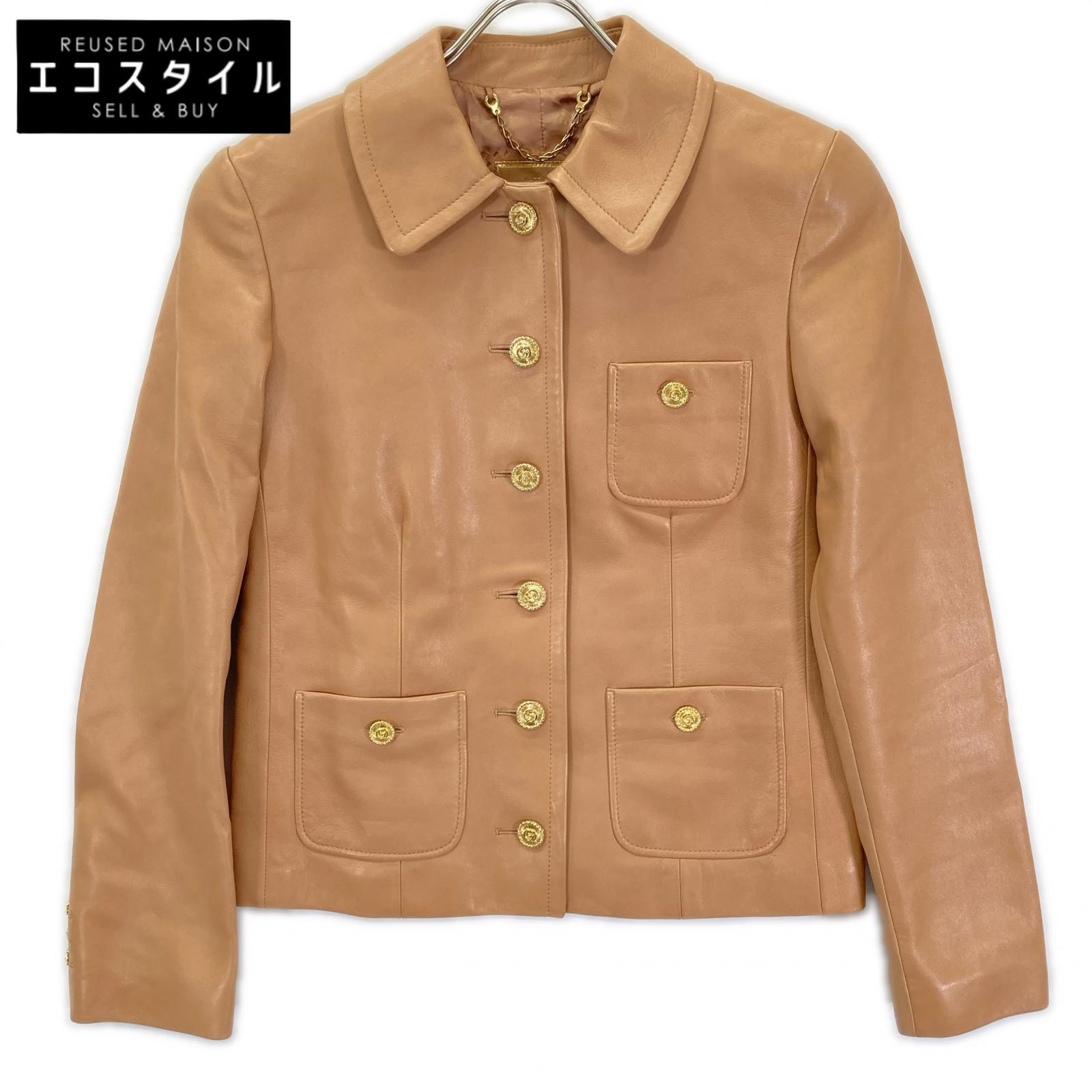 楽天市場】レザージャケット 中古（ブランドグッチ）（レディース