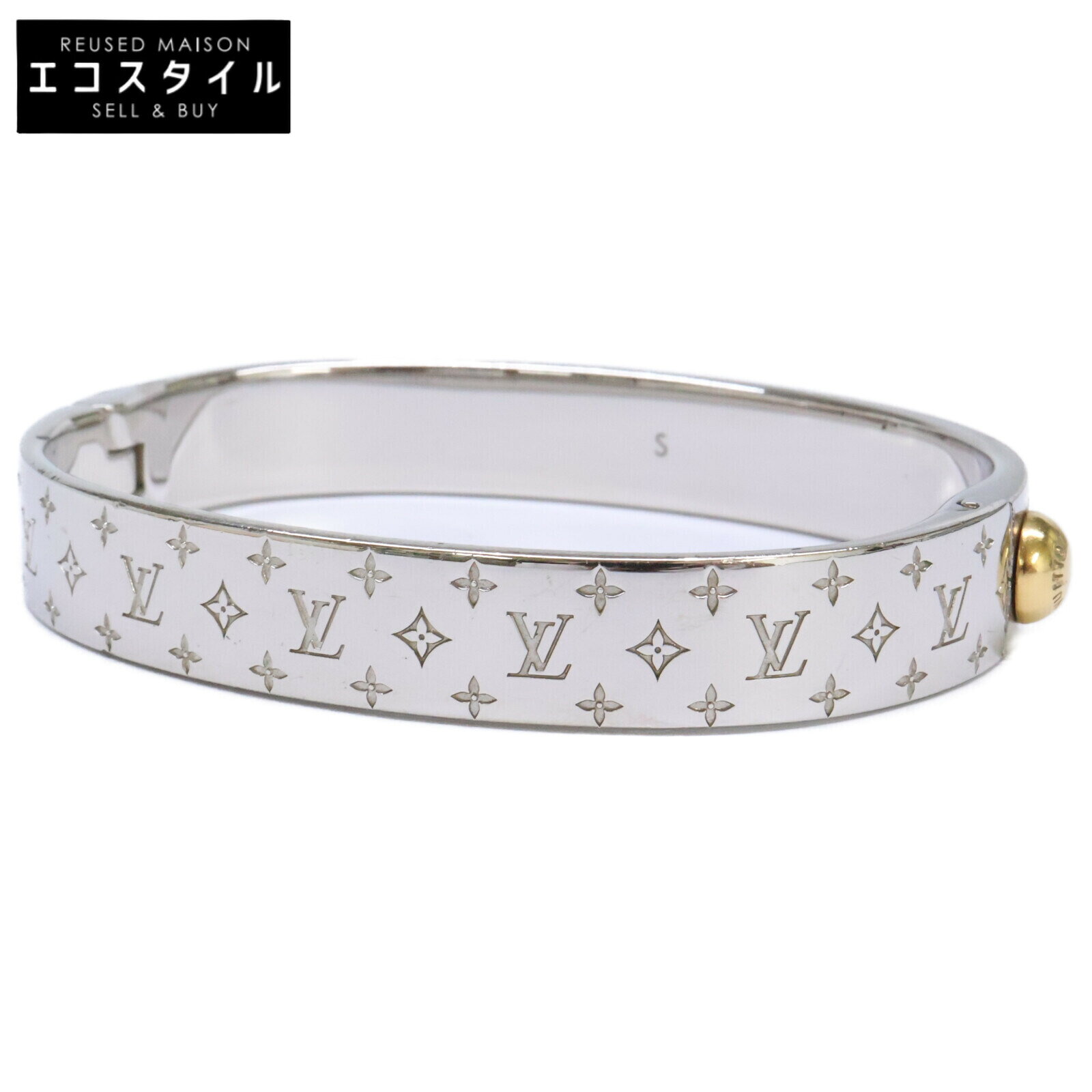 【eco】 【cacgajcb】LOUIS VUITTON / ルイヴィトン M00249 カフ・ナノグラム バングル 商品詳細 商品番号2888800000026475 ブランドルイヴィトン タイプM00249 カフ・ナノグラム カラーシルバー/ゴールド 素材メタル 製造番号LE1109 サイズ W0.9cm表記サイズ：S腕周り（開口部を含める）：16.5cm (若干の誤差はご了承下さい。) 付属品付属袋 コンディション コンディションB 外側ランクB内側ランクB 通常使用に伴う若干の使用感のあるお品物でございます。擦れ傷がございます。擦れ傷がございます。 ≫ 状態ランクについての詳細はこちら 関連商品 #バングル#シルバー/ゴールド#メンズ#コンディションB#メタル ルイヴィトンの他のアイテムを見る