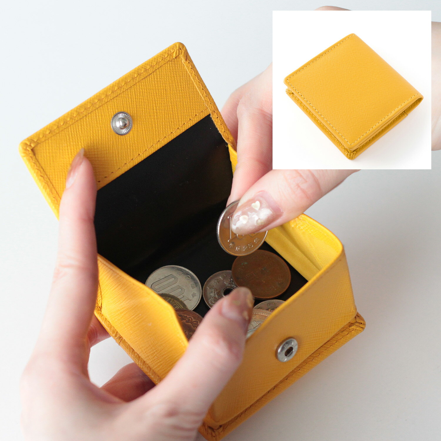 色: イエロー】QUARE 小銭入れ メンズ ミニ財布 コインケース 本革 コ 財布 二つ折り ミニ財布 ハート レディース メンズ 可愛い  ミニウォレット おしゃれ 小銭入れ コインケース カードケース 使いやすい コンパクト 定期入れの通販はau PAY マーケット - 三友ショップ  ...