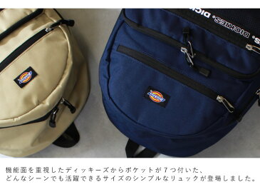 【送料無料】Dickies ディッキーズ リュック レディース おしゃれ 大容量 メンズ リュックサック 大人 デイパック 軽量 シンプル カジュアル アウトドア 旅行 学生 通勤 通学 旅行 ロゴテープ スタイルオンバック