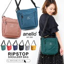 【送料無料】anello アネロ ショルダーバッグ レディース anelloショルダーバッグ 斜め掛け ななめがけ 肩掛け ショルダー ミニバッグ リップストップ アウトドア 旅行 トラベル 多収納 多機能 B5 かわいい おしゃれ メンズ シンプル スタイルオンバック