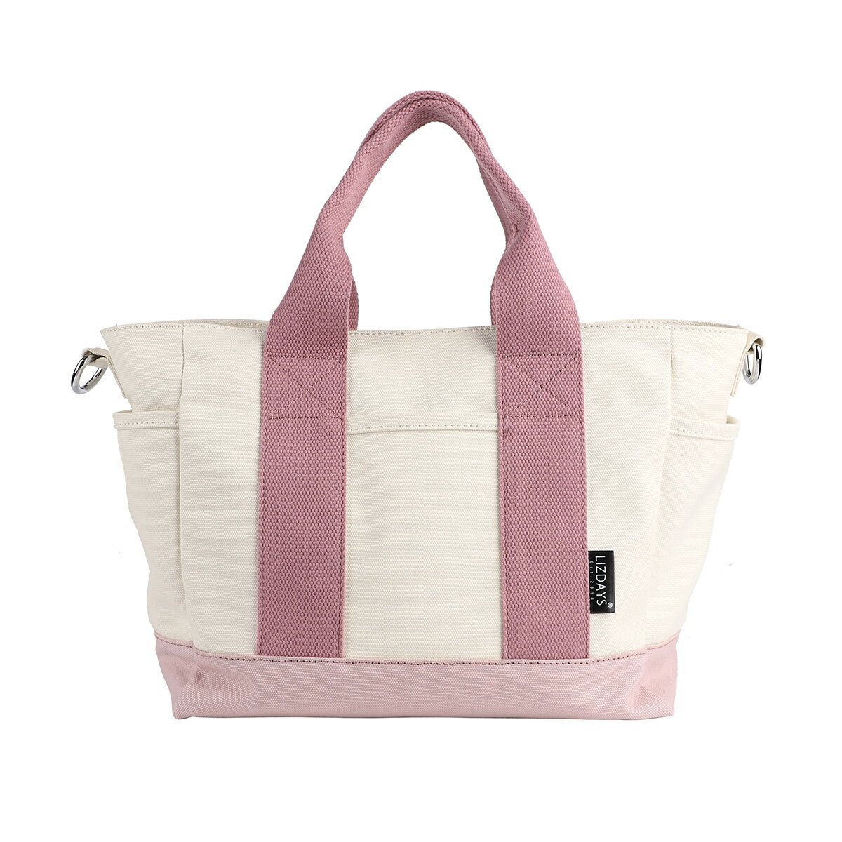 ピンク 旅行バッグ ジッパー付き JIB ファスナーつきトートバッグ オーバージップ SSサイズ FTSS