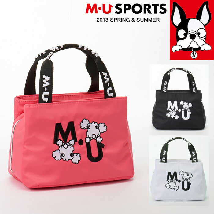 【店内全品ポイント5倍＆クーポン割引！5/16(火)1:59迄】2023年春夏新作 MU SPORTS MUスポーツ ゴルフ 保冷機能付き カートバッグ カートポーチ ラウンドポーチ レディース MU23SS 新生活 プレゼント