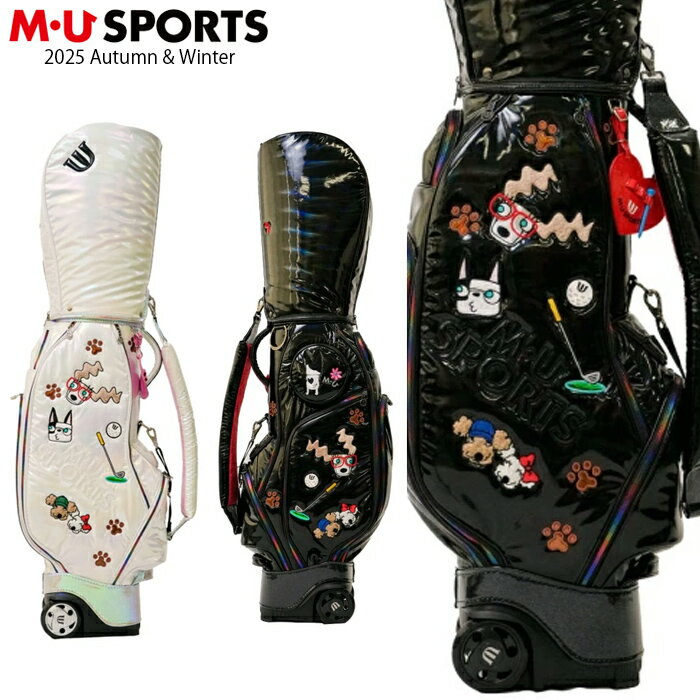 【店内全品ポイント10倍&クーポン割引!11/27(木)1:59迄】2025年 秋冬新作 MU SPORTS MUスポーツ ゴルフバッグ レディース 2輪 ロー...