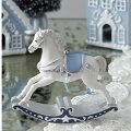スタイルロココ クリスマスオーナメント ロッキングホース オーナメント 馬 クリスマス 壁飾り 回転木馬 カルーセル ホース メリーゴーランド クリスマスギフト アンティーク風 輸入雑貨 アンティーク クリスマス装飾 可愛い おしゃれ プチギフト
