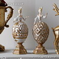 スタイルロココ 可愛い オブジェ 貴婦人 レディ エッグボックス 置物 小物入れ マダム ロココ調 エレガント クラシック アンティーク風 ロココ 姫系 店舗装飾 クリスマス装飾 豪華 マリーアントワネット