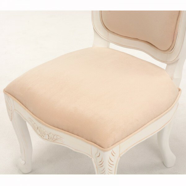 ダイニングチェア チェア 椅子 猫脚 ホワイト ロココ調 クラシック ヨーロピアン 白家具 ロココシリーズ (1986) 輸入家具 木製 姫系 姫家具 猫脚 アンティーク かわいい ヨーロピアン 洋風