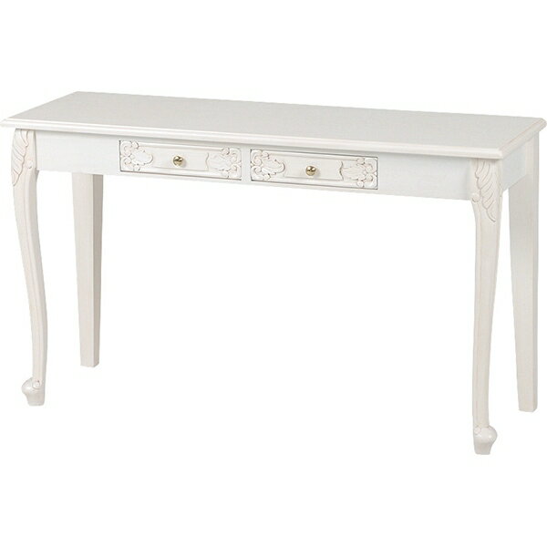 乐天商城 - コンソールテーブル コンソール 飾り台 猫脚 ホワイト ロココ調 クラシック ヨーロピアン 白家具 ロココシリーズ (1773) 輸入家具 木製 姫系 姫家具 猫脚 アンティーク かわいい ヨーロピアン 洋風