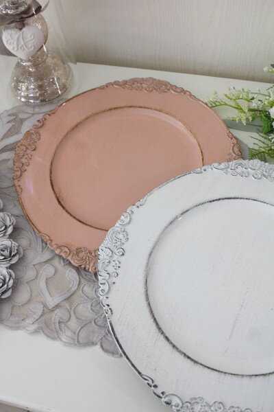 シャビー ラウンドトレー トレイ プレート ト...の紹介画像2