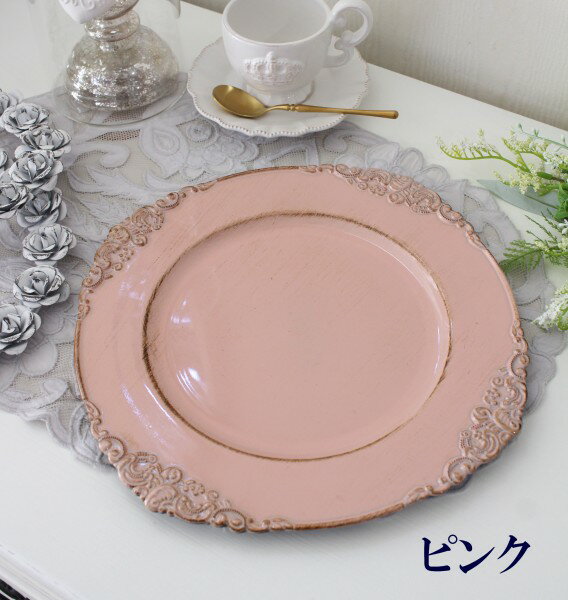 シャビー ラウンドトレー トレイ プレート ト...の紹介画像3