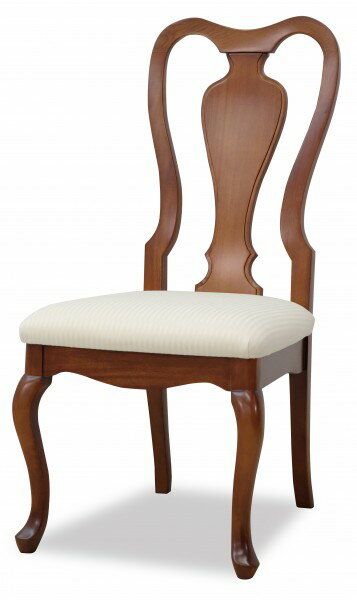 乐天商城 - ダイニングチェア チェア 猫脚 マホガニー ブラウン 高級家具 ブライトン 茶色 ネコ脚 ライトブラウン クイーンアン様式 ヨーロピアン アンティーク調 クラシカル 東海家具 輸入家具 クラシック家具 アンティーク家具