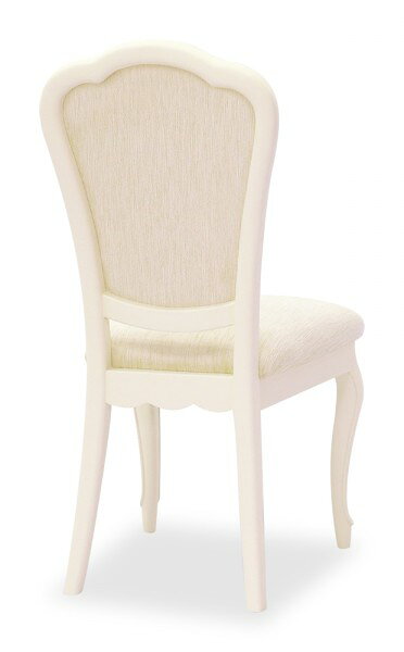 ダイニングチェア ホワイト 猫脚 白家具 椅子 ヨーロピアン アイボリー フルール 輸入家具 東海家具 家具 フレンチ シャビーシック アンティーク 姫家具 [3]