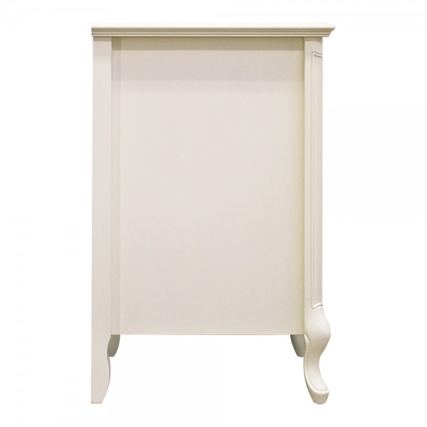 チェスト サイドチェスト サイドテーブル ナイトテーブル コスメチェスト 収納家具 ミニチェスト 白家具 洋風 ヨーロピアン フルール ホワイト 東海家具 家具 フレンチ シャビーシック アンティーク 姫家具 クラシック