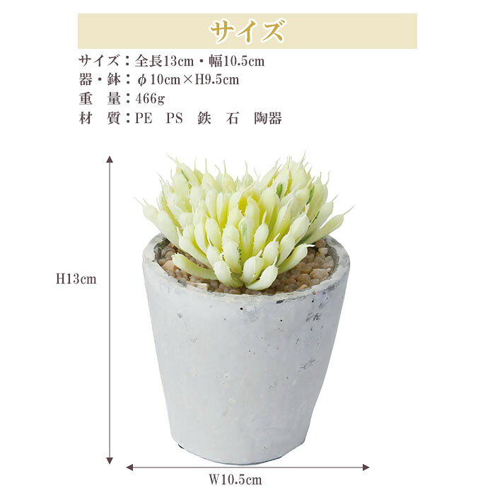 多肉植物 フェイクグリーン ハオルシアギョクロポットM GLA-1426 造花 おしゃれ インテリア 2