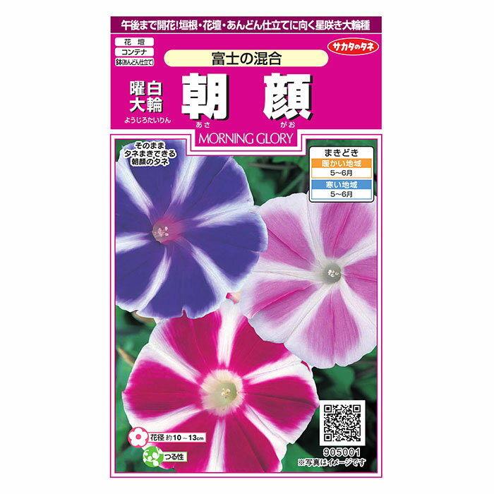 花の種　実咲花5001 曜白大輪朝顔富士の混合 サカタのタネ