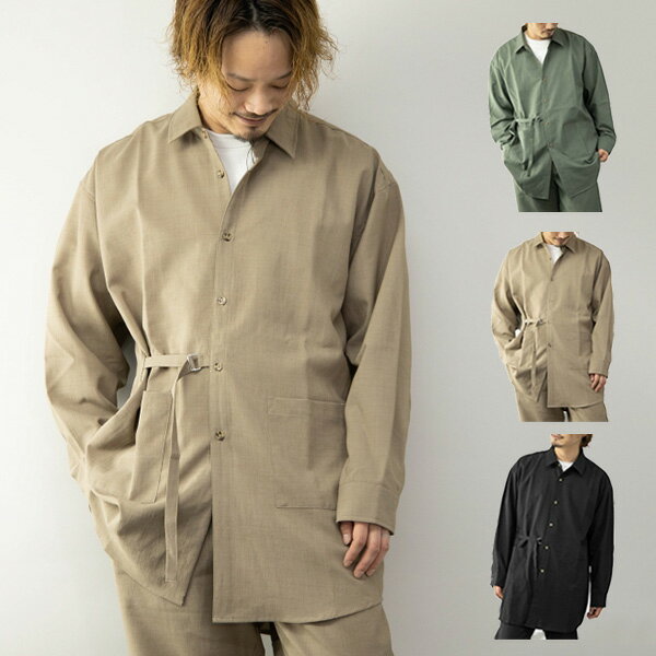 シャツカジュアルシャツ長袖タイロッ...