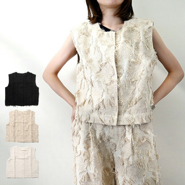 シャツブラウスノースリーブフリンジ...