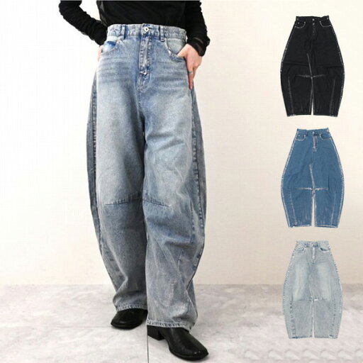 ロングパンツ デニムパンツ 12分丈 カーブ ホイルペイント ボトムス パンツ レディース ライトブルー ブルー ブラック ロングパンツ デニムパンツ 12分丈 カーブ ホイルペイント ボトムス パンツ レディース ライトブルー ブルー ブラック