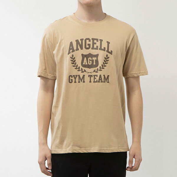 Tシャツ カットソー 半袖 ロゴ コットン プリント クルーネック トップス ユニセックス メンズ ベージュ チャコール ワイン