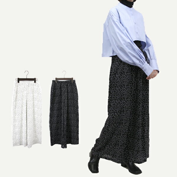 ワイドパンツロングパンツドット12...