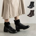 【楽天スーパーSALE】ショートブーツ ブーツ ソックス 太ヒール 歩きやすい 合皮 黒 シューズ 靴 レディース ブラック ブラウン