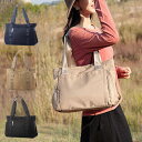 【Rakuten Fashion THE SALE】トートバッグ ナイロン 肩掛け 大きい 無地 旅行 レジャー バッグ 鞄 レディース ブルー カーキ ブラッ...