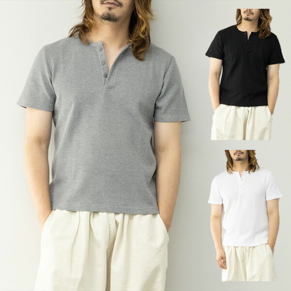 Tシャツカットソーヘンリーネックワ...