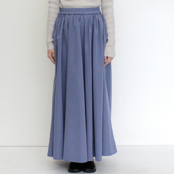 スカート ロングスカート マキシ 無地 フレア ウエストゴム ボトムス レディース エクリュ マスタード ブルー テラコッタ オリーブ ブラック