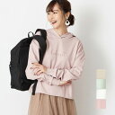 パーカー プルパーカー 長袖 プルオーバー ジャージー素材 ロゴ ドロップショルダー スリット クロップド丈 ショート丈 トップス レディース ホワイト グレー...