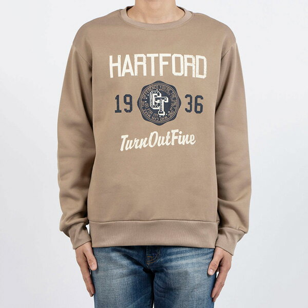 トレーナー スウェット 裏起毛 暖かい 長袖 ロゴ プリント ユニセックス トップス メンズ チャコール オートミール グレーベージュ