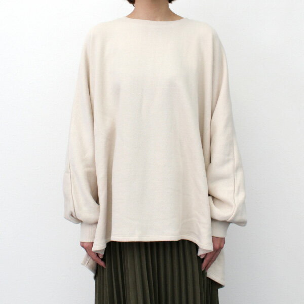 カットソー プルオーバー 長袖 無地 裏起毛 ドルマンスリーブ 秋 クルーネック トップス レディース エクリュ ライム ピスタチオ ブルー グレージュ