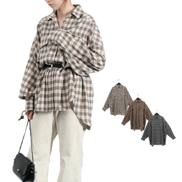 シャツブラウスネルシャツカジュアル...