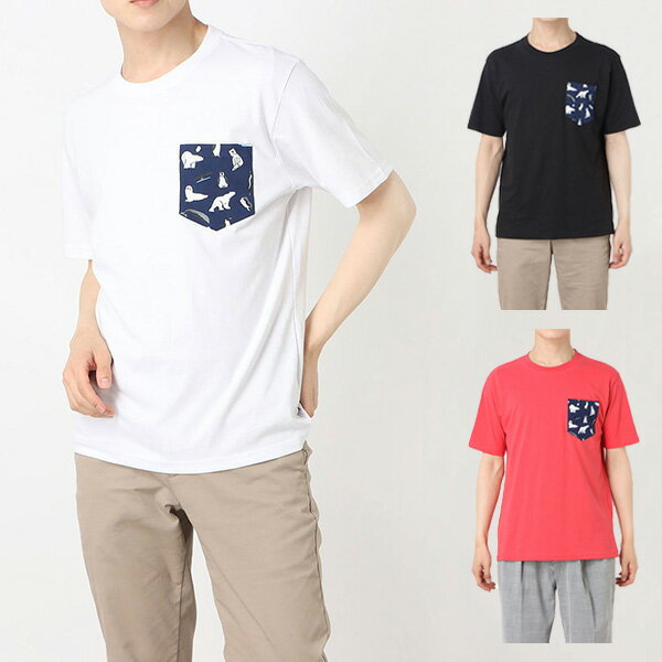 アニマルプリントポケット付半袖Tシャツの商品イメージ