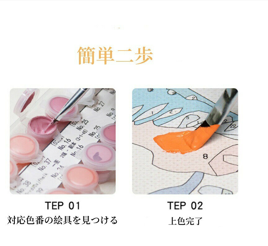 スタイルボーンの母の日 父の日 油絵 絵画 インテリア セット 油絵風 壁掛け 美術品 数字 大人の 塗り絵 キット セット 風景画 DIY絵 キャンバス 油絵の具 プレゼント 壁デコ 壁装飾 名画 壁飾り ギフト 手作り 敬老の日 母の日 初心者 誕生日｜アングル3