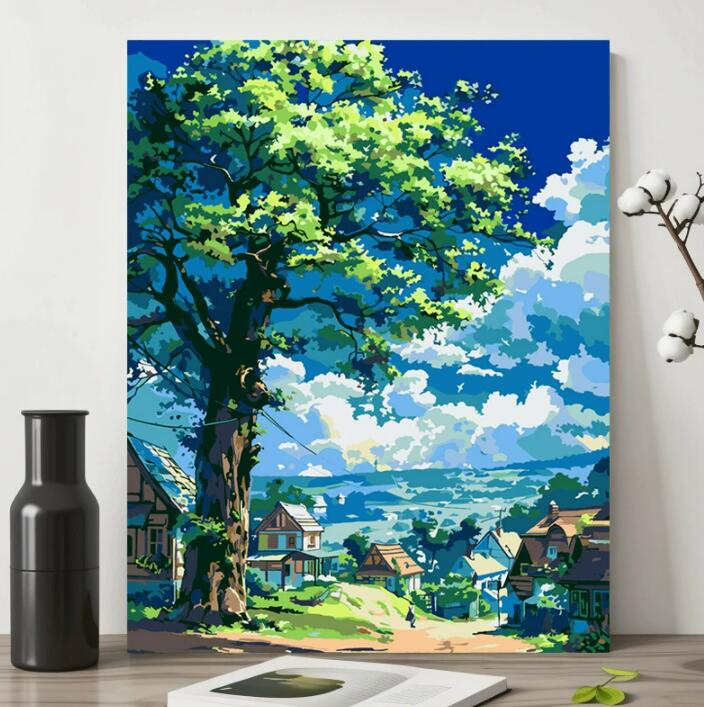 母の日 父の日 油絵 絵画 インテリア 油絵 セット 油絵風 壁掛け 美術品 数字 塗り絵 大人の 塗り絵 塗..