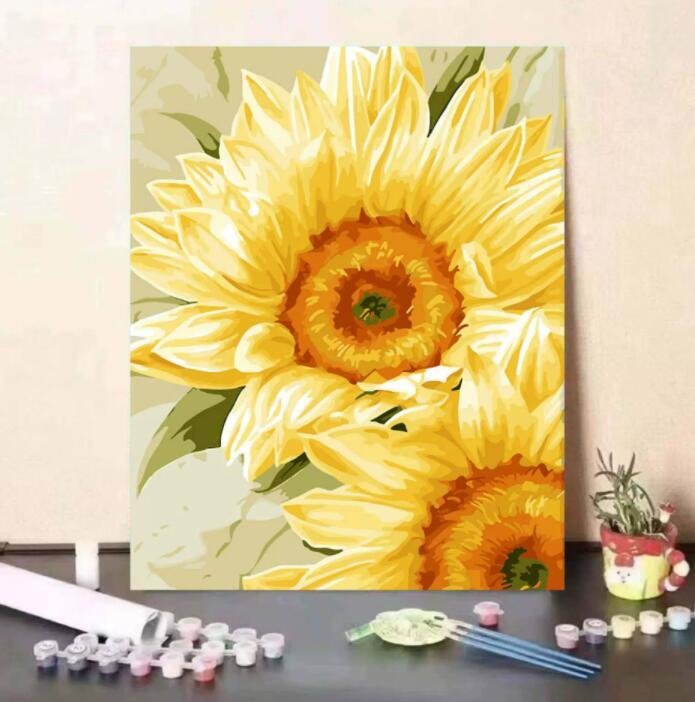 油絵 絵画 母の日 父の日 40*50cm インテリア 油絵 セット 油絵風 壁掛け 美術品 数字 塗り絵 大人の ..