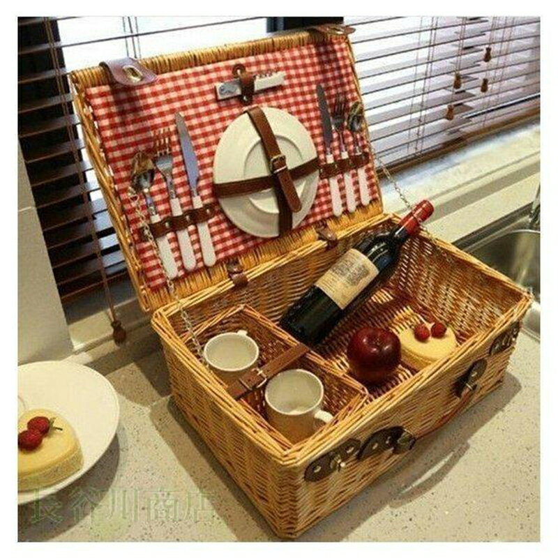 楽天市場】ピクニックバスケット 食器付の通販