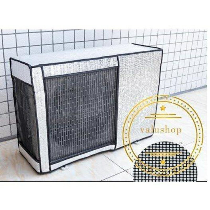 エアコン室外機カバー 室外機保護カバー アルミ箔素材 日?雨?雪?風?ホコリよけ 室外 機を守る 遮熱保護..