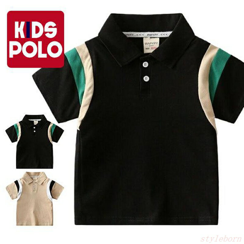 ポロシャツ 半袖シャツ キッズ服 子供服 制服 薄手 速乾 大人っぽい おしゃれ 男の子 女の子 ボ ...