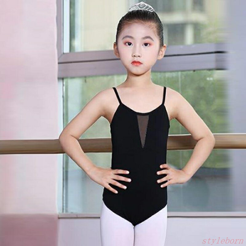 バレエ レオタード 子供 キッズ スカートなし ブラック キャミソール スカートなし...