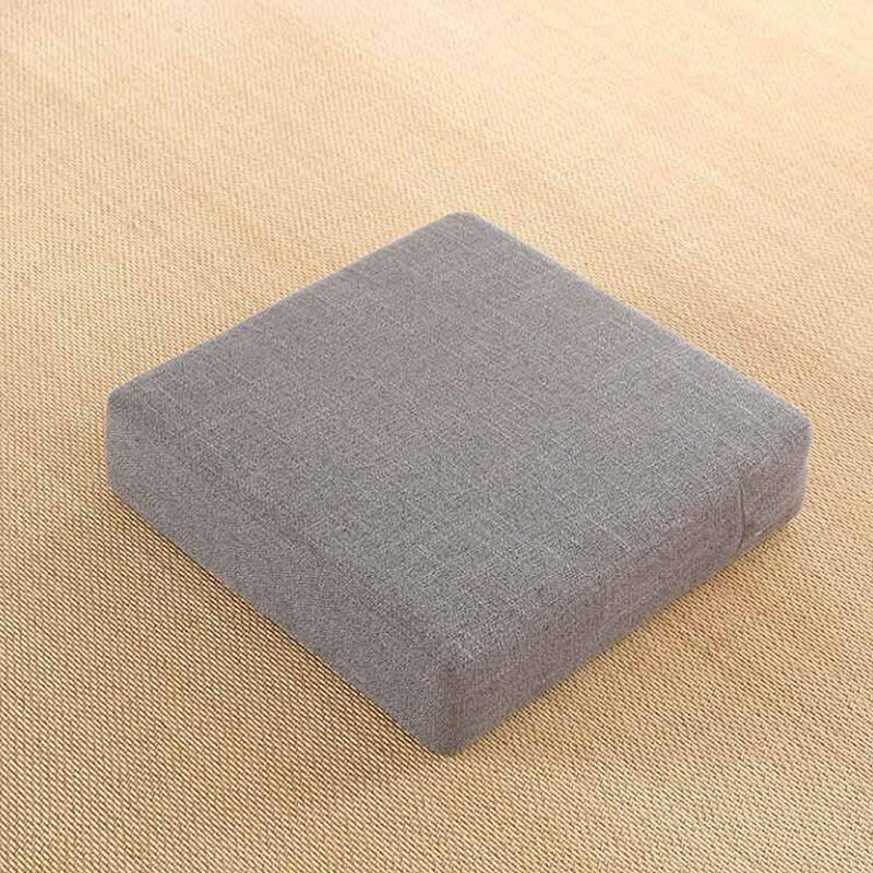 クッション 座布団 フロアクッション 硬め 底付き感なし 座椅子 座イス 直径50cm 厚み10cm へたりにくい 無地 カバー洗える 角型 四角 正 [2]