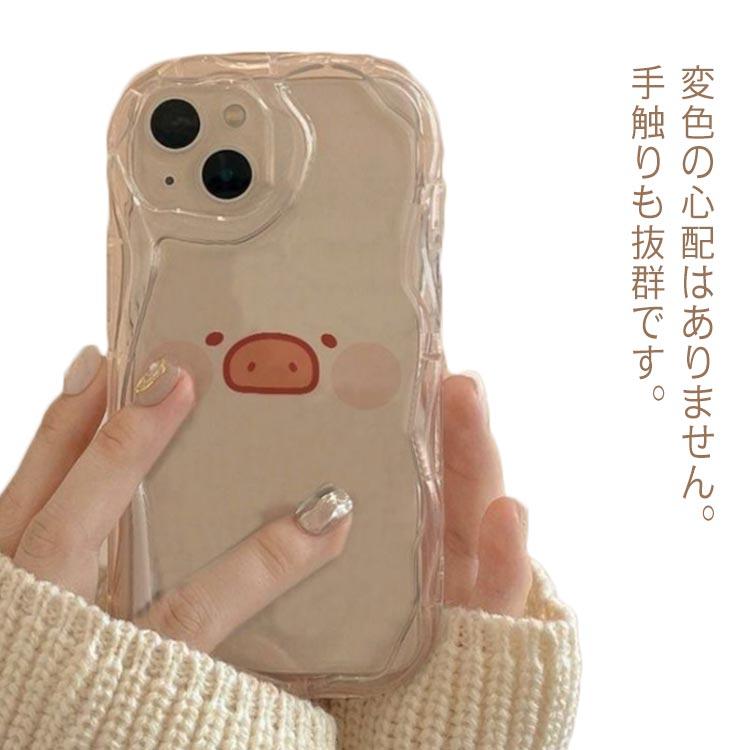 Rakuten - クリア iPhoneケース うねうね なみなみ pro シリコン max iphone12mini かわいい iphone13mini 韓国 スマホケ
