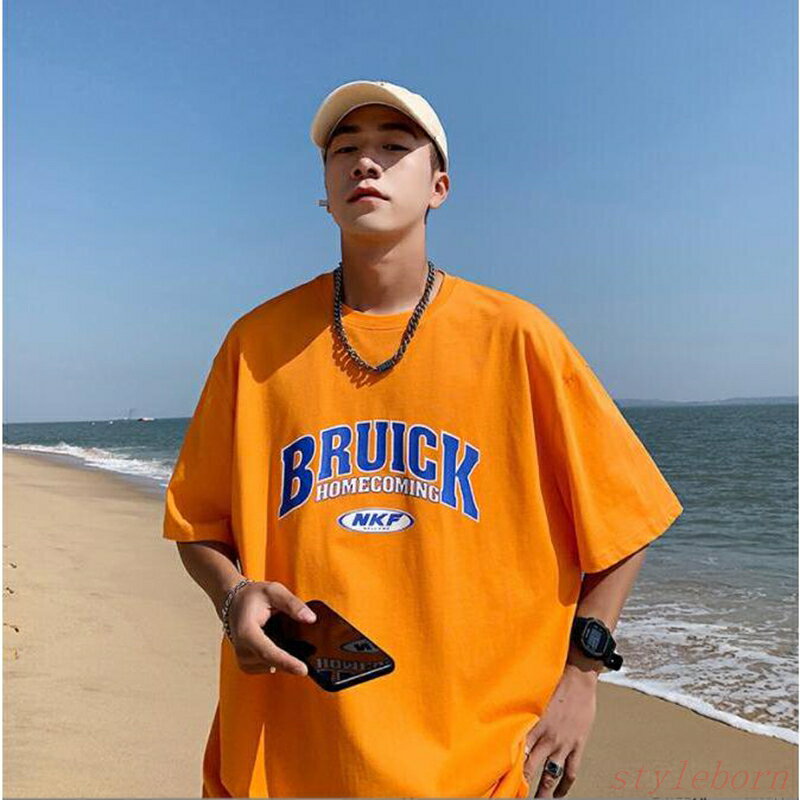 Rakuten - Tシャツ メンズ 半袖 ビッグシルエット オーバーサイズ カレッジロゴプリント ブランド 韓国ファッション ストリート系