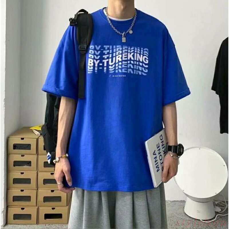 Rakuten - 【楽天スーパーSALE】Tシャツ メンズ ビッグシルエット オーバーサイズ 立体ワードプリント 韓国ファッション ストリート系 ブランド レディース