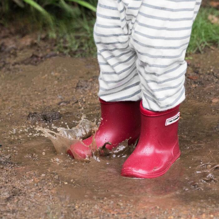 スタイルボックスショップの子供用 レインブーツ キッズ 長靴 雨 可愛い シンプル 軽い 軽量 丈夫 ロゴ 滑りにくい おしゃれ 送料無料 Shes｜アングル2