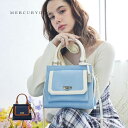 【MERCURYDUO/マーキュリーデュオ】デニムコンビ フラップ ハンドバッグ ショルダーバッグ 女性 2WAY 大容量