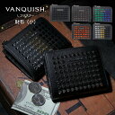 VANQUISH ヴァンキッシュ 財布 メンズ ウォレット ブランド スタッズ カラフル ロック 個性派 L ファスナー 20代 30代 40代 大人 かっ..